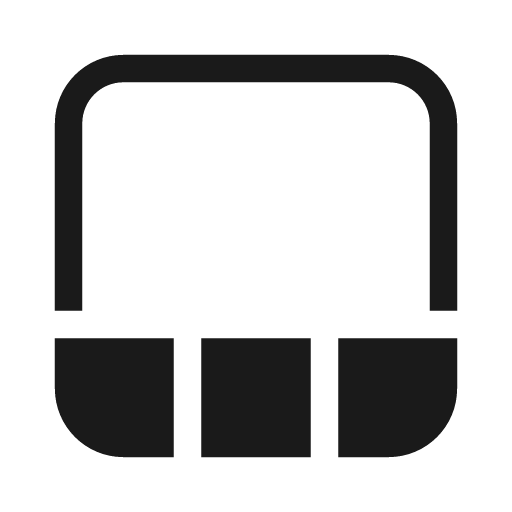 Table bottom row 28 filled icon, filled style, from Fluent UI System Icons