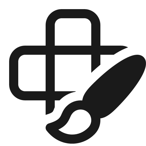 Table cell cross brush 16 regular icon, solid style, from Fluent UI System Icons