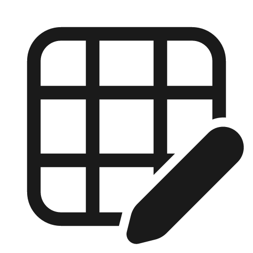 Table edit 28 regular icon, solid style, from Fluent UI System Icons