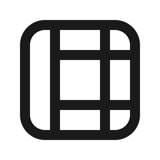Table freeze column 16 regular icon, solid style, from Fluent UI System Icons