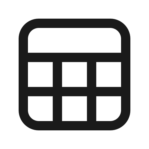 Table freeze row 24 regular icon, solid style, from Fluent UI System Icons