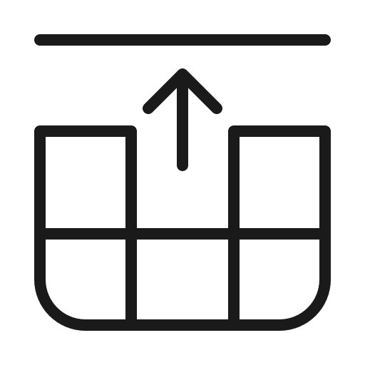 Table move above 32 light icon, light style, from Fluent UI System Icons