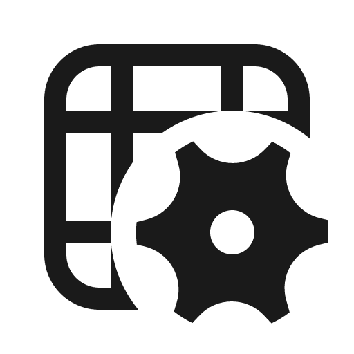 Table settings 16 regular icon, solid style, from Fluent UI System Icons