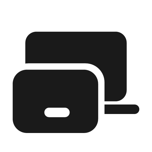 Tablet laptop 24 filled icon, filled style, from Fluent UI System Icons
