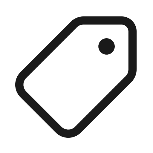 Tag 28 regular icon, solid style, from Fluent UI System Icons