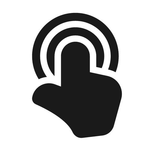 Tap double 48 filled icon, filled style, from Fluent UI System Icons