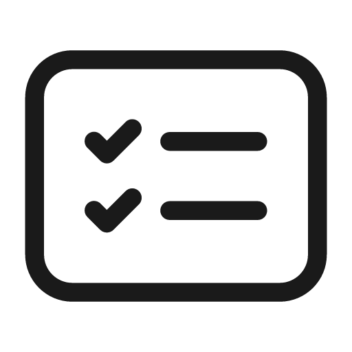 Task list rectangle 28 regular icon, solid style, from Fluent UI System Icons