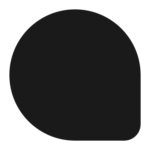 Teardrop bottom right 16 filled icon, filled style, from Fluent UI System Icons