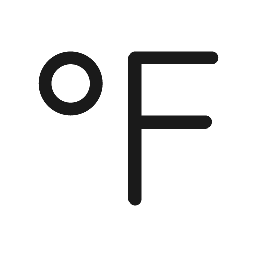 Temperature degree fahrenheit 20 regular icon, solid style, from Fluent UI System Icons
