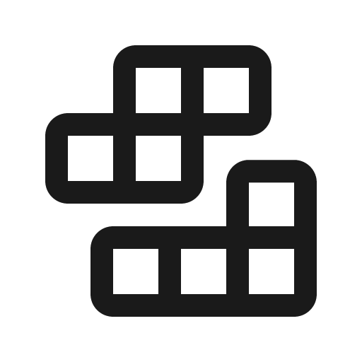Tetris app 16 regular icon, solid style, from Fluent UI System Icons
