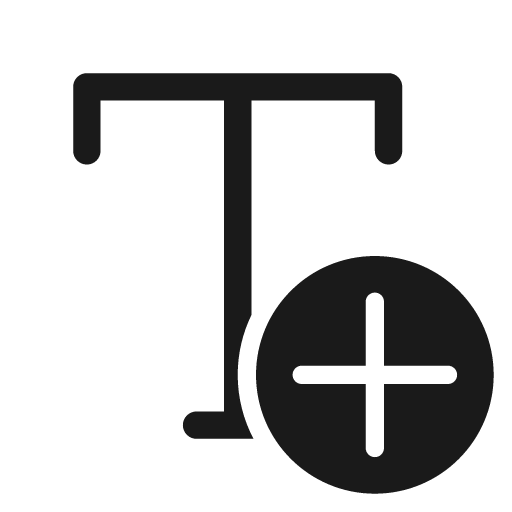 Text add t 28 regular icon, solid style, from Fluent UI System Icons