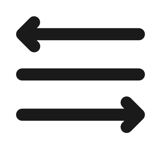 Text align distributed 20 filled icon, filled style, from Fluent UI System Icons