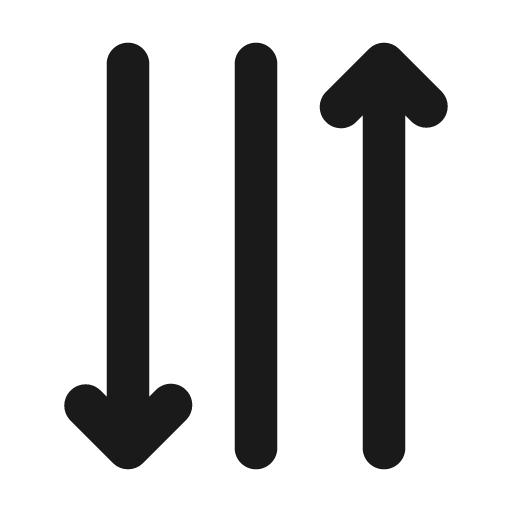 Text align distributed vertical 24 filled icon, filled style, from Fluent UI System Icons