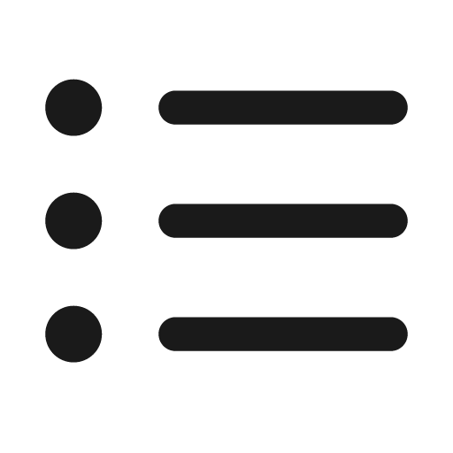 Text bullet list ltr 20 filled icon, filled style, from Fluent UI System Icons