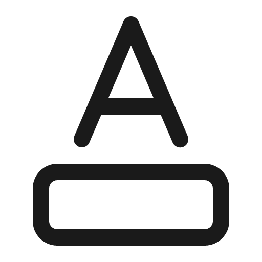Text color 16 regular icon, solid style, from Fluent UI System Icons