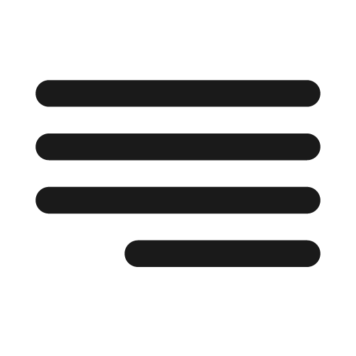 Text description rtl 20 filled icon, filled style, from Fluent UI System Icons