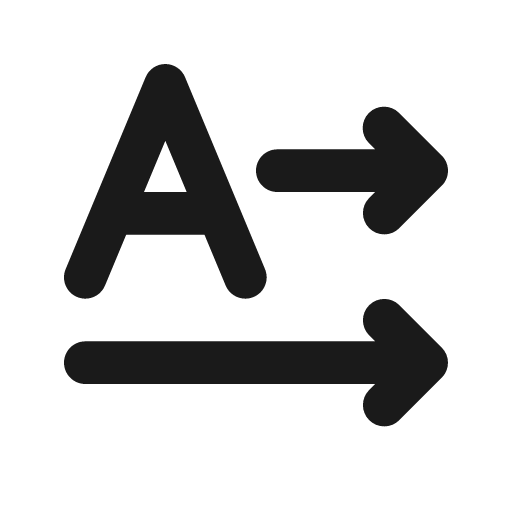 Text direction horizontal ltr 24 filled icon, filled style, from Fluent UI System Icons