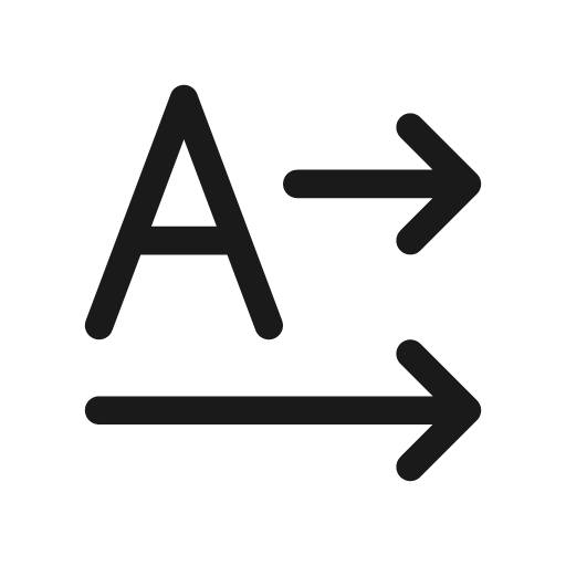 Text direction horizontal right 20 regular icon, solid style, from Fluent UI System Icons