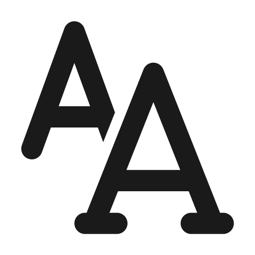 Text font 24 filled icon, filled style, from Fluent UI System Icons
