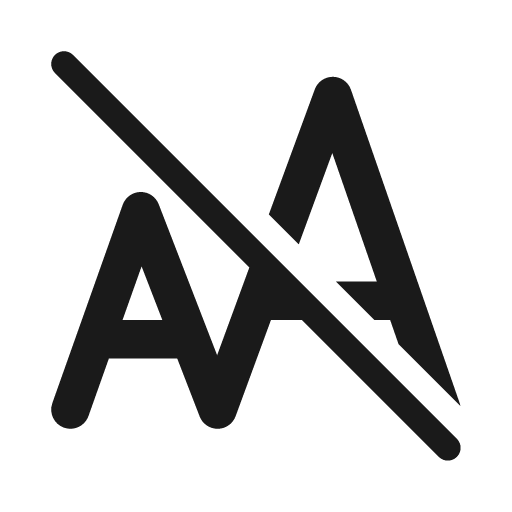 Text font size off 20 filled icon, filled style, from Fluent UI System Icons