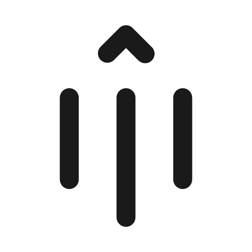 Text indent decrease rotate 90 20 filled icon, filled style, from Fluent UI System Icons