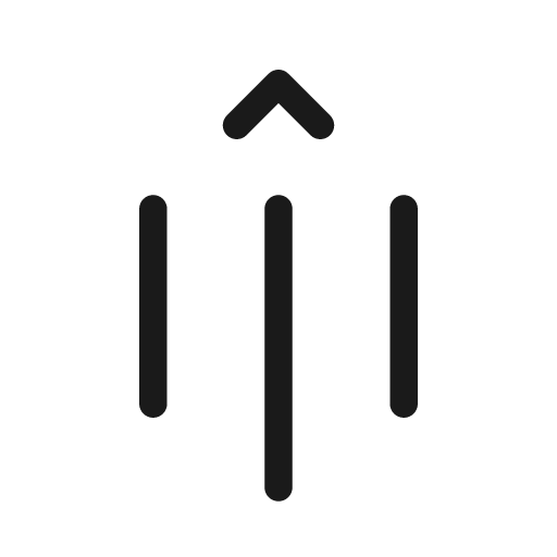 Text indent decrease rotate 90 20 regular icon, solid style, from Fluent UI System Icons
