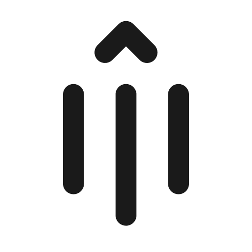 Text indent decrease rotate 90 24 filled icon, filled style, from Fluent UI System Icons