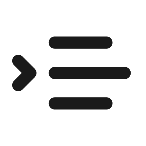 Text indent increase ltr 24 filled icon, filled style, from Fluent UI System Icons