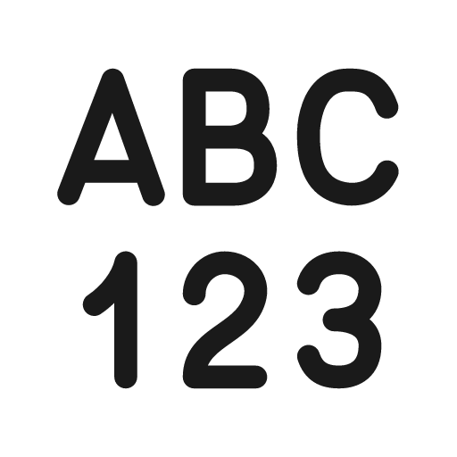 Text number format 20 regular icon, solid style, from Fluent UI System Icons