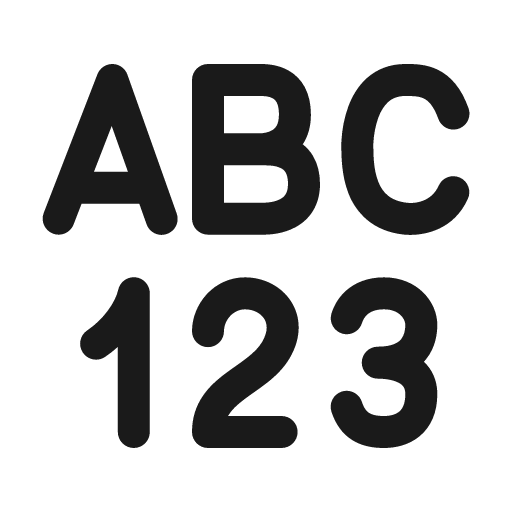 Text number format 24 regular icon, solid style, from Fluent UI System Icons