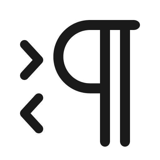 Text paragraph direction 24 regular icon, solid style, from Fluent UI System Icons