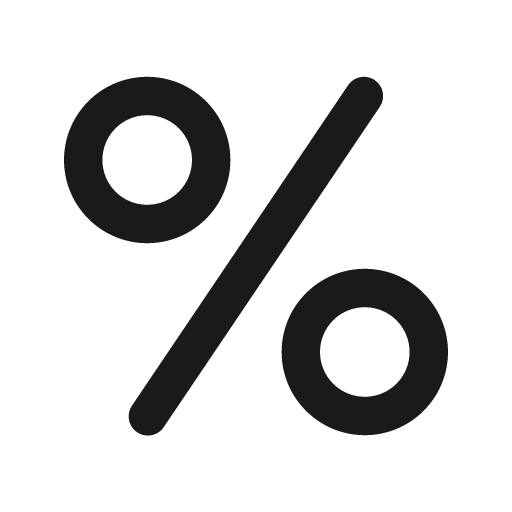 Text percent 20 filled icon, filled style, from Fluent UI System Icons