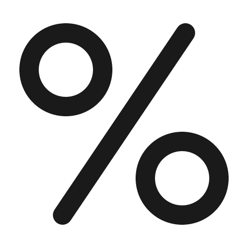 Text percent 32 filled icon, filled style, from Fluent UI System Icons