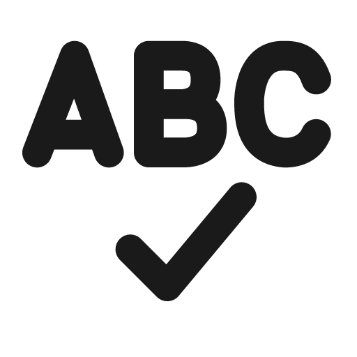 Text proofing tools 24 filled icon, filled style, from Fluent UI System Icons