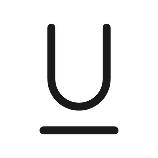 Text underline character u 20 regular icon, solid style, from Fluent UI System Icons