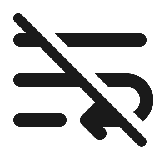 Text wrap off 24 filled icon, filled style, from Fluent UI System Icons