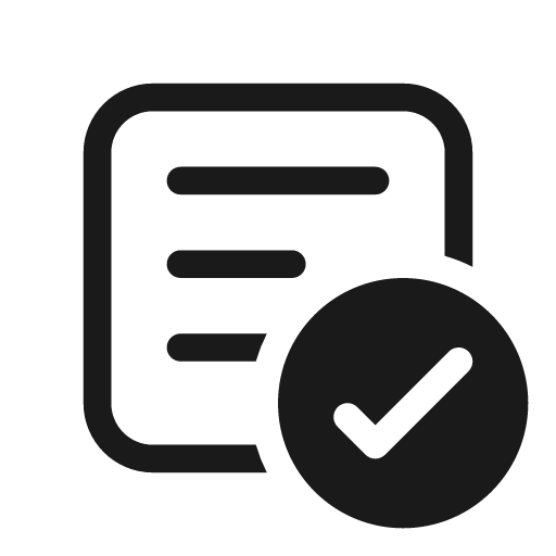 Textbox checkmark 20 regular icon, solid style, from Fluent UI System Icons