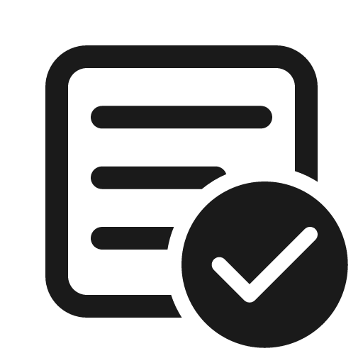 Textbox checkmark 24 regular icon, solid style, from Fluent UI System Icons
