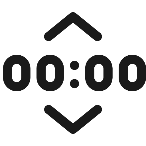 Time picker 24 regular icon, solid style, from Fluent UI System Icons