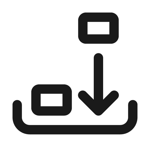 Tray item add 24 regular icon, solid style, from Fluent UI System Icons
