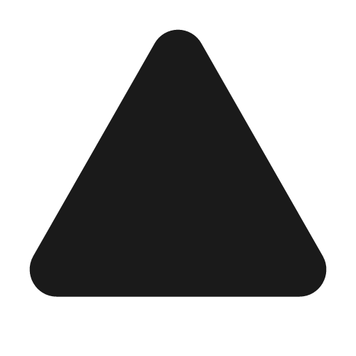 Triangle 12 filled icon, filled style, from Fluent UI System Icons