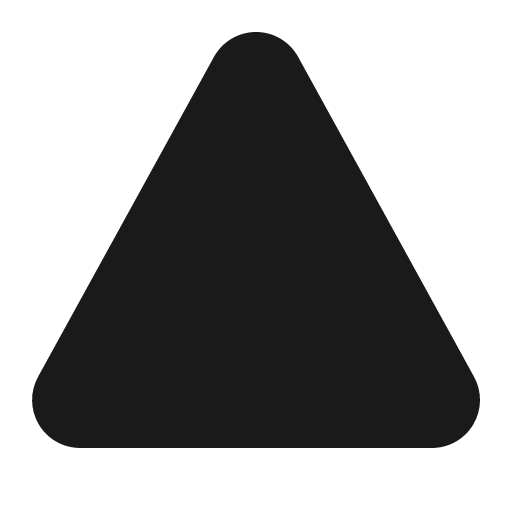 Triangle 16 filled icon, filled style, from Fluent UI System Icons