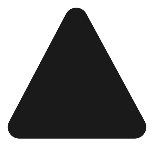Triangle 20 filled icon, filled style, from Fluent UI System Icons