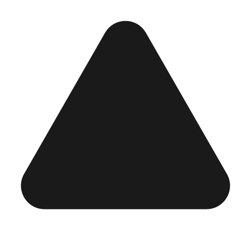 Triangle 24 filled icon, filled style, from Fluent UI System Icons