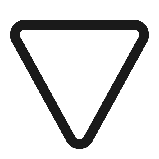 Triangle down 16 regular icon, solid style, from Fluent UI System Icons