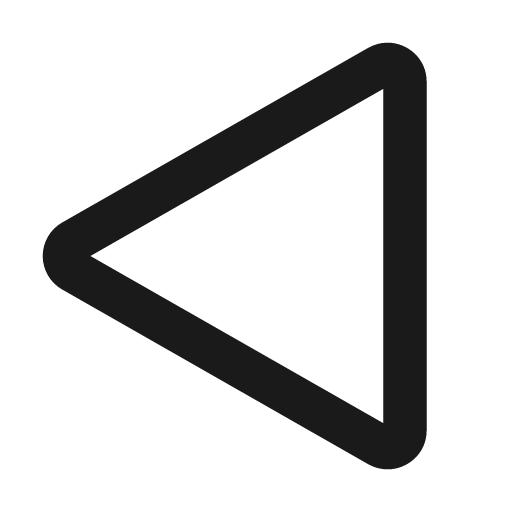 Triangle left 12 regular icon, solid style, from Fluent UI System Icons