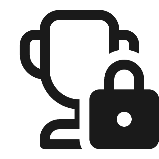 Trophy lock 16 regular icon, solid style, from Fluent UI System Icons