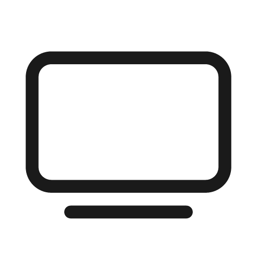 Tv 20 regular icon, solid style, from Fluent UI System Icons