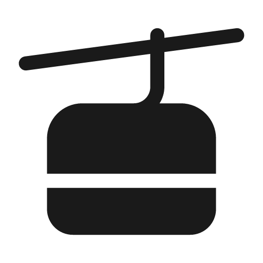 Vehicle cable car 28 filled icon, filled style, from Fluent UI System Icons