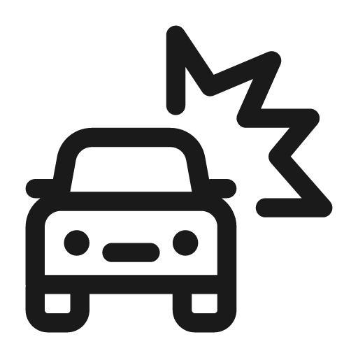 Vehicle car collision 28 regular icon, solid style, from Fluent UI System Icons
